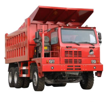 Off Road Mining HOWO 6X4 420HP 90T Mining Tipper Dump Truck with HYVA Hoist System